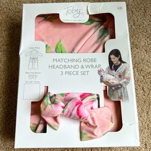 Matching robe and wrap set. L/XL